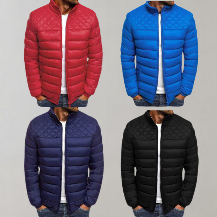 Finn | Jacke mit Stehkragen und gemischter Steppung