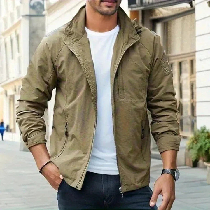 Levin | Veste unie zippée à col montant