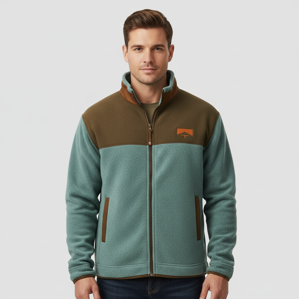Nele | Veste zippée en polaire bicolore