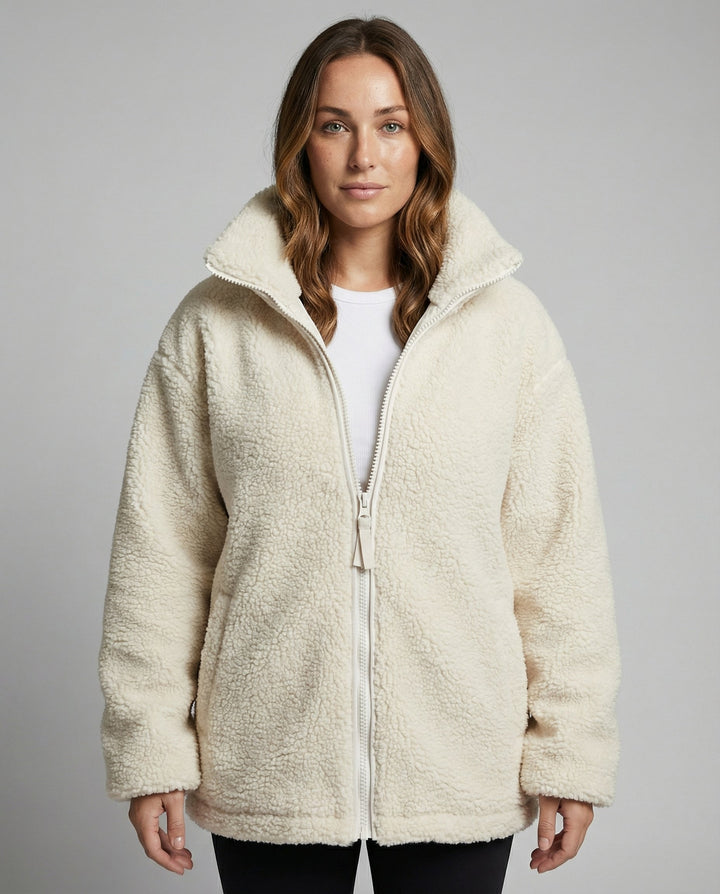 Lennox | Giacca con zip e collo ampio in pile
