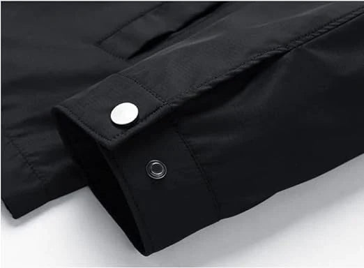 Levin | Veste zippée unie à doublure à carreaux