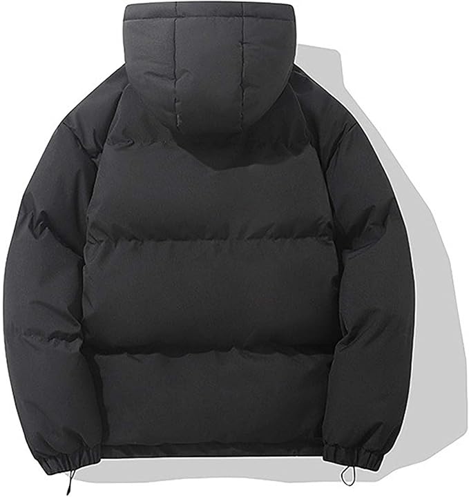 Kian | Daunenjacke mit Kapuze und breiten Steppnähten
