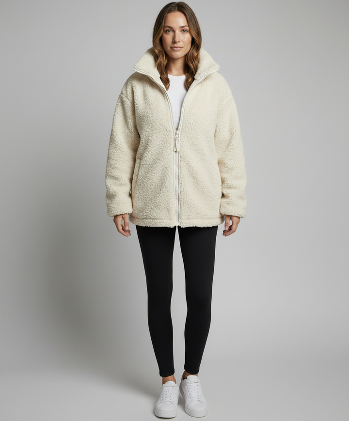 Lennox | Giacca con zip e collo ampio in pile