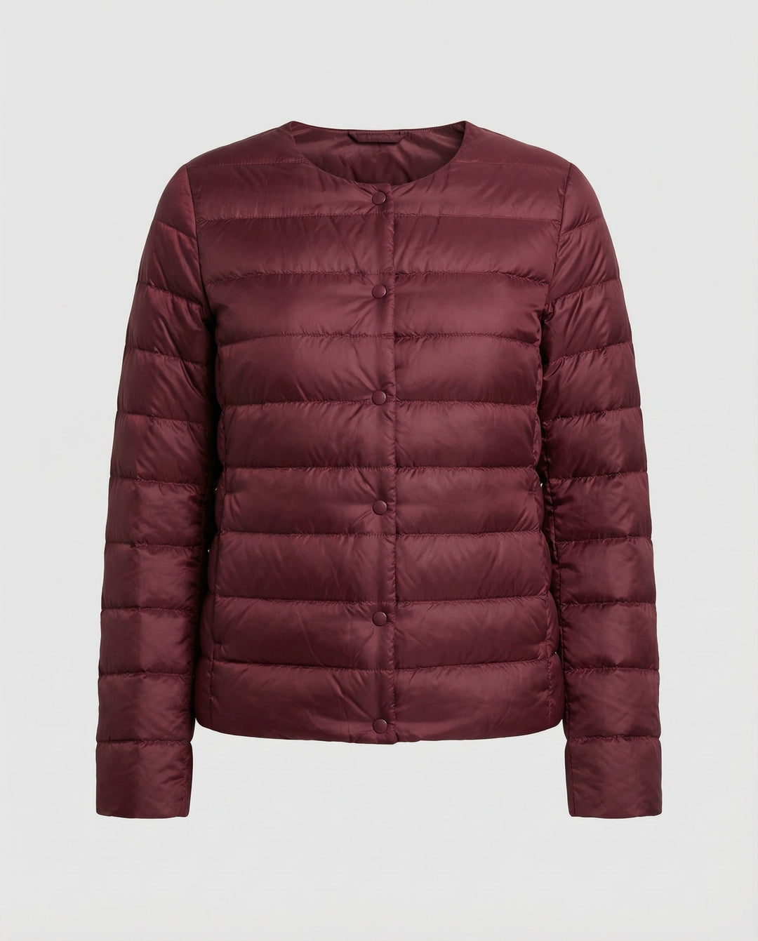Lea | Veste sans col matelassée horizontalement