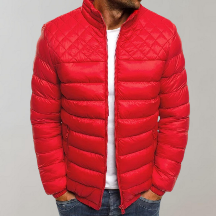 Finn | Jacke mit Stehkragen und gemischter Steppung
