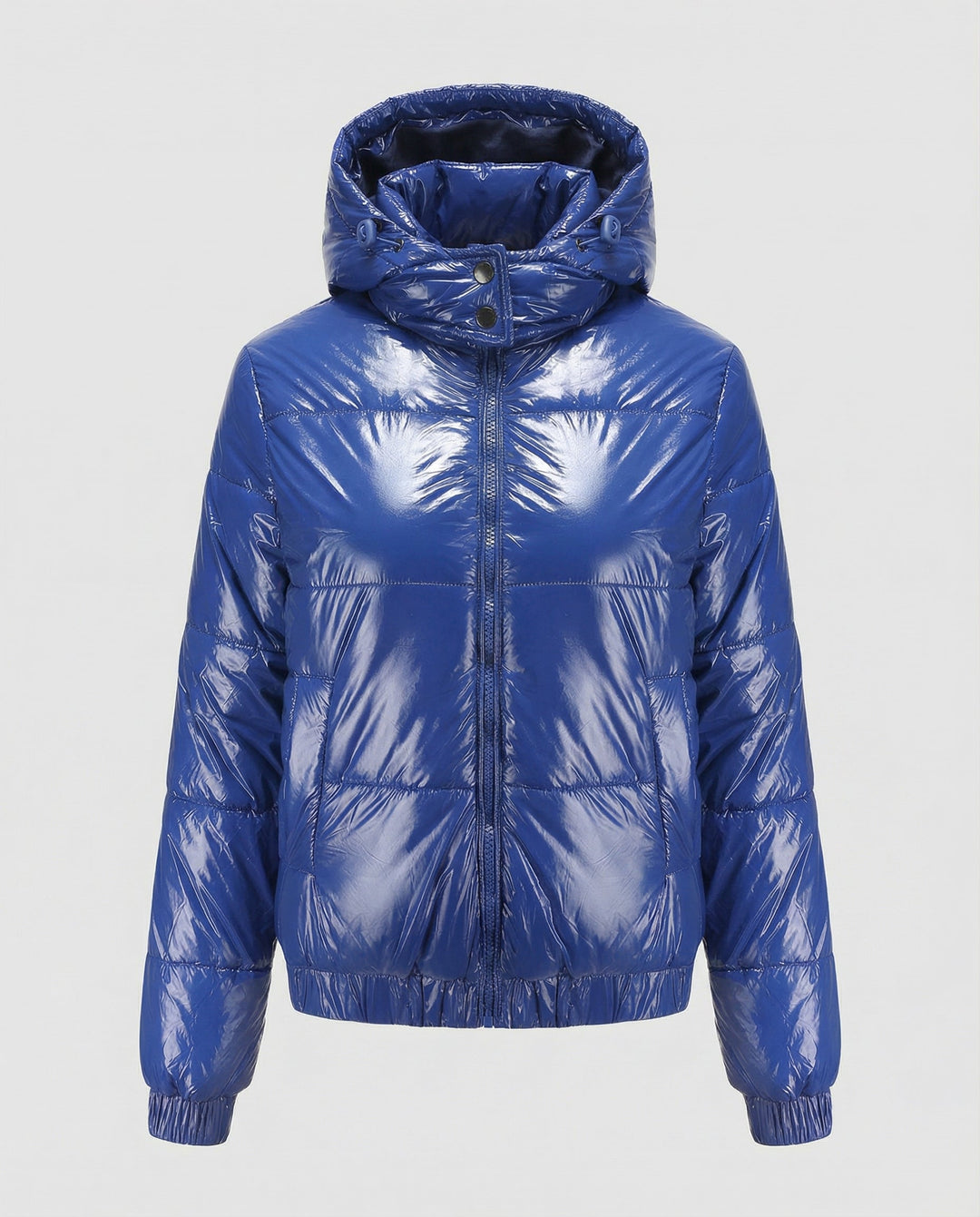 Mira | Glossy Hooded Quilted Jacket