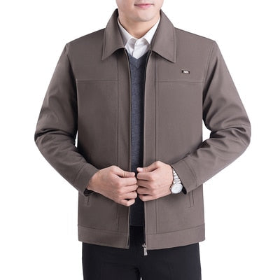 Kian | Veste unie zippée à col rabattable