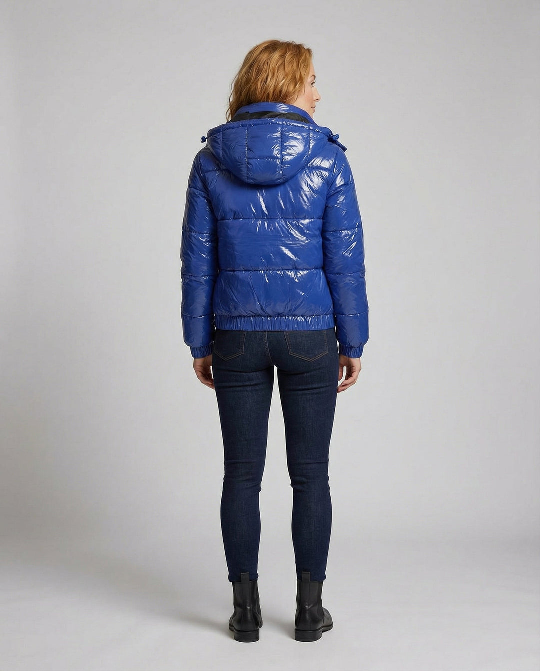 Mira | Glossy Hooded Quilted Jacket