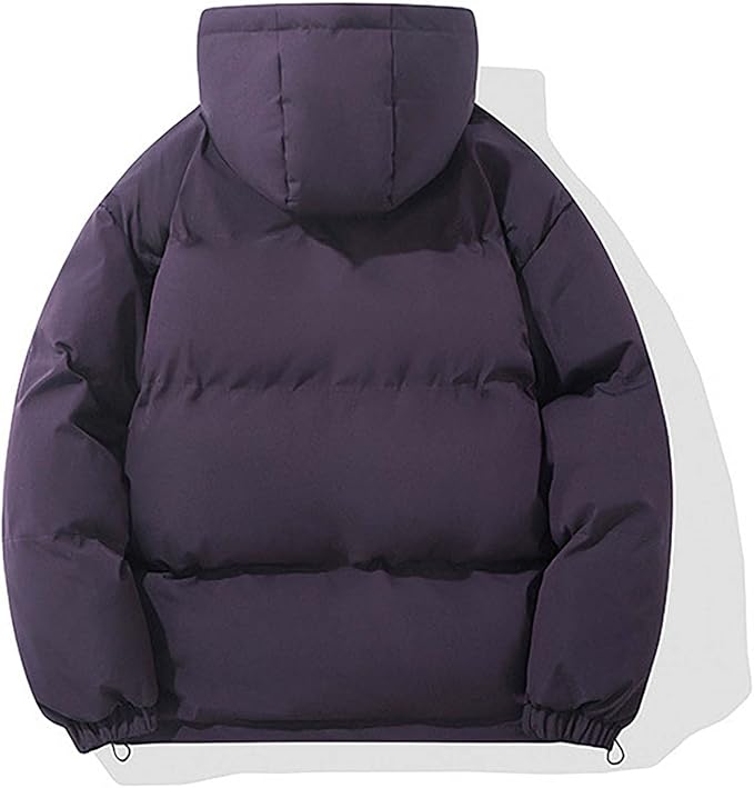 Kian | Daunenjacke mit Kapuze und breiten Steppnähten