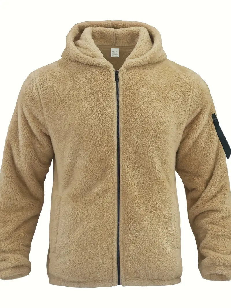 Nilo | Sweat à capuche en polaire à fermeture zippée sur la manche