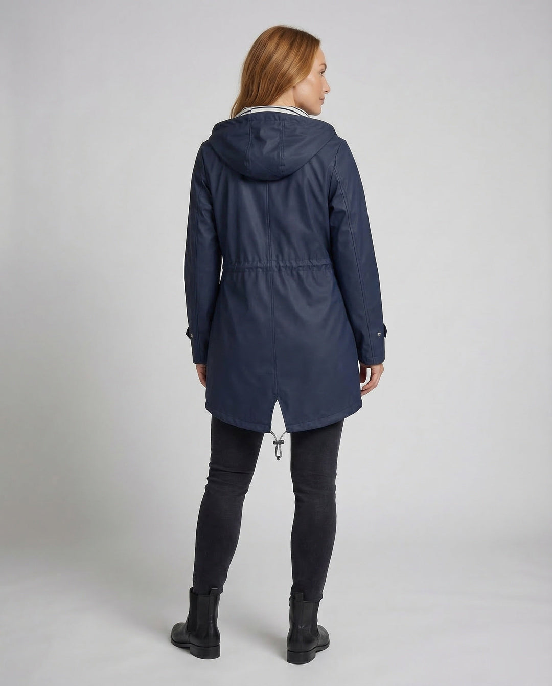 Liora | Parka larga con capucha y cremallera