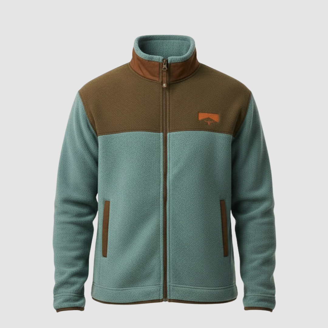 Nele | Veste zippée en polaire bicolore
