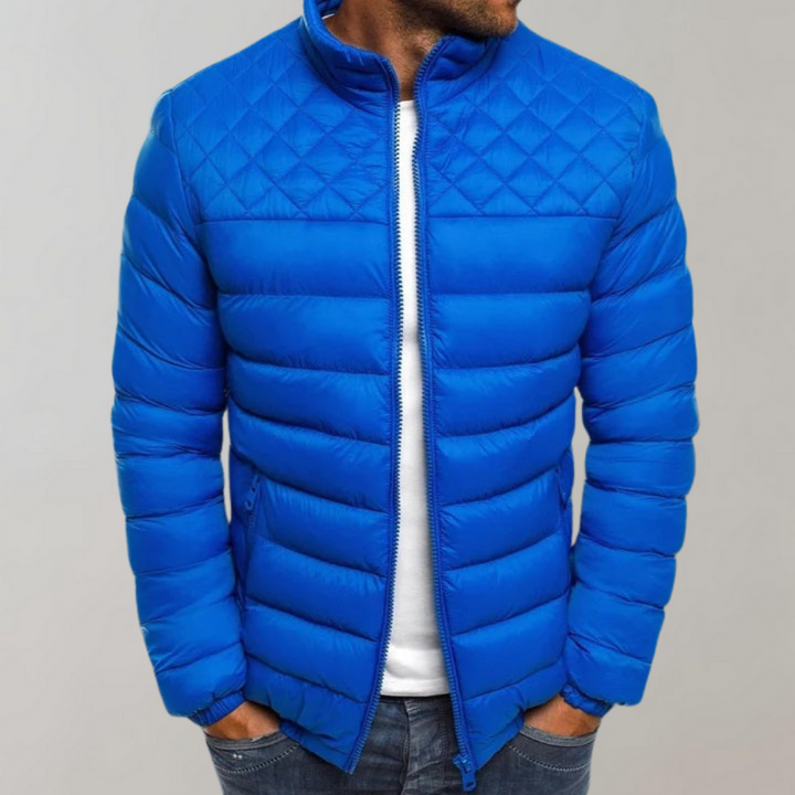 Finn | Jacke mit Stehkragen und gemischter Steppung
