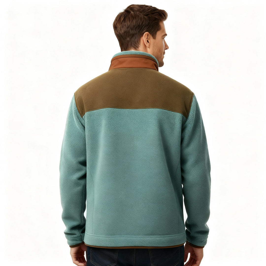 Nele | Veste zippée en polaire bicolore