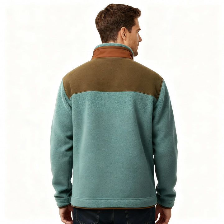 Nele | Veste zippée en polaire bicolore