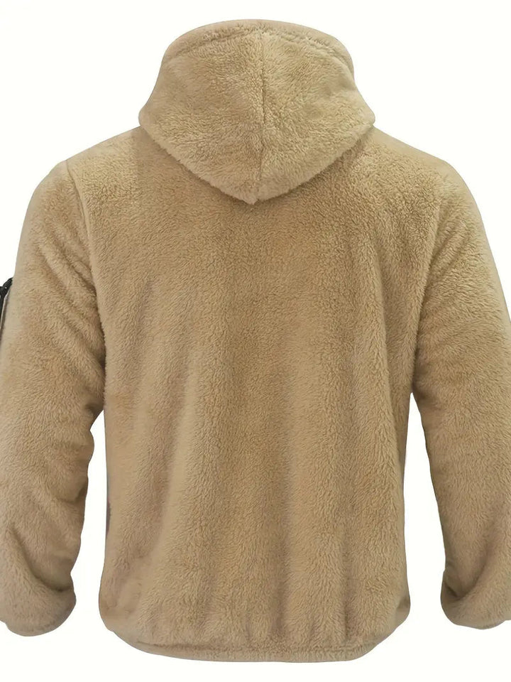 Nilo | Sweat à capuche en polaire à fermeture zippée sur la manche