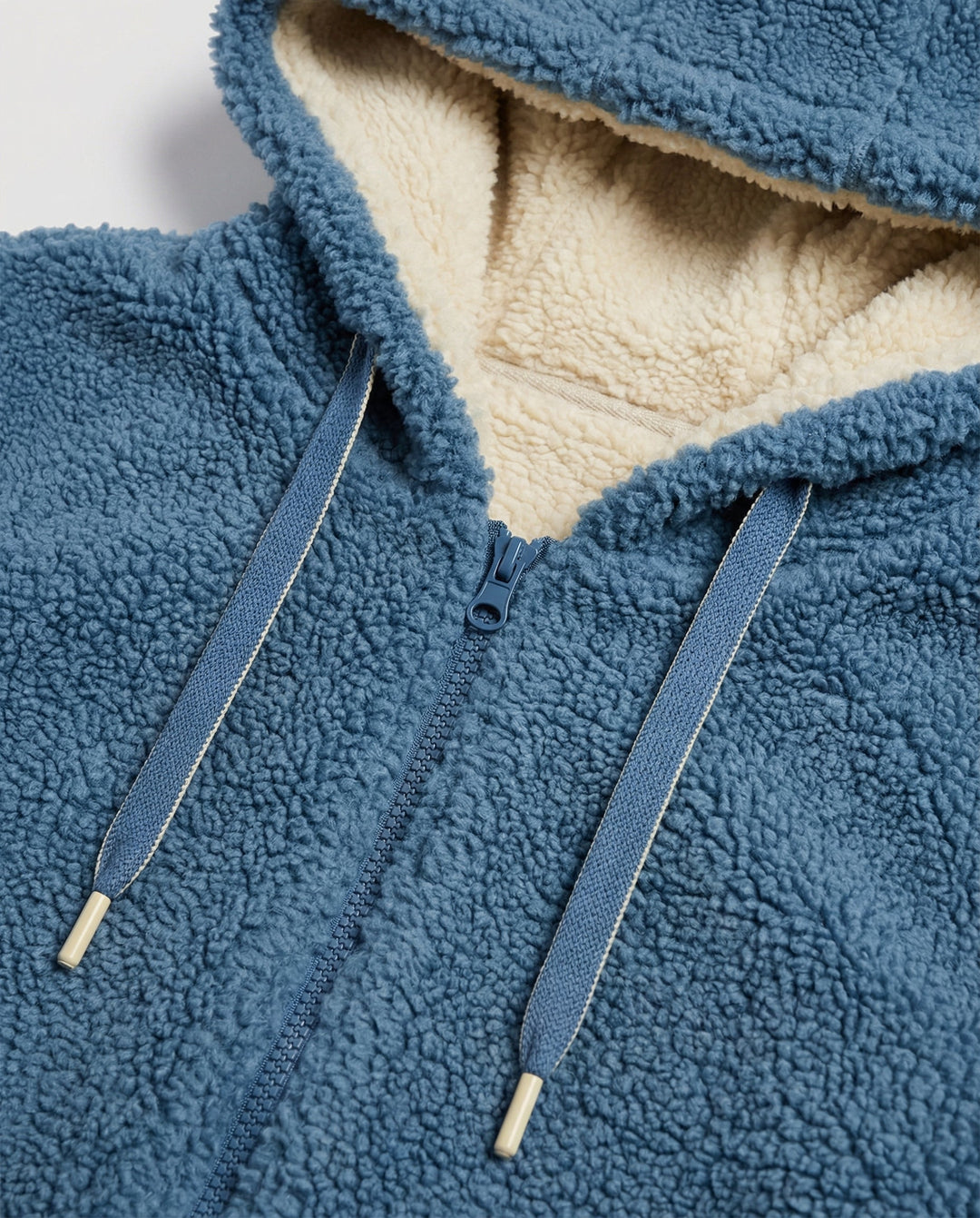 Mira | Long sweat à capuche en polaire à doublure contrastante