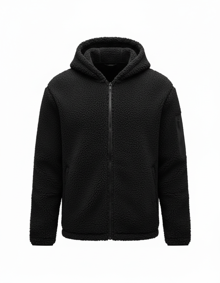Mara | Fleece-Hoodie mit durchgehendem Reißverschluss