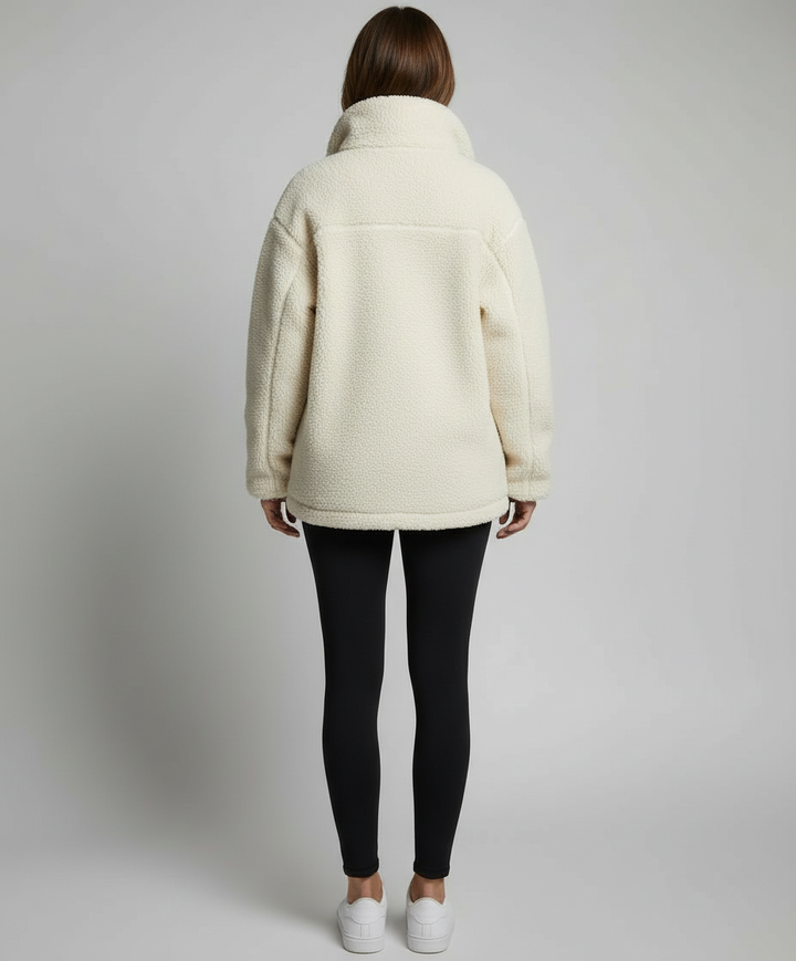 Lennox | Giacca con zip e collo ampio in pile