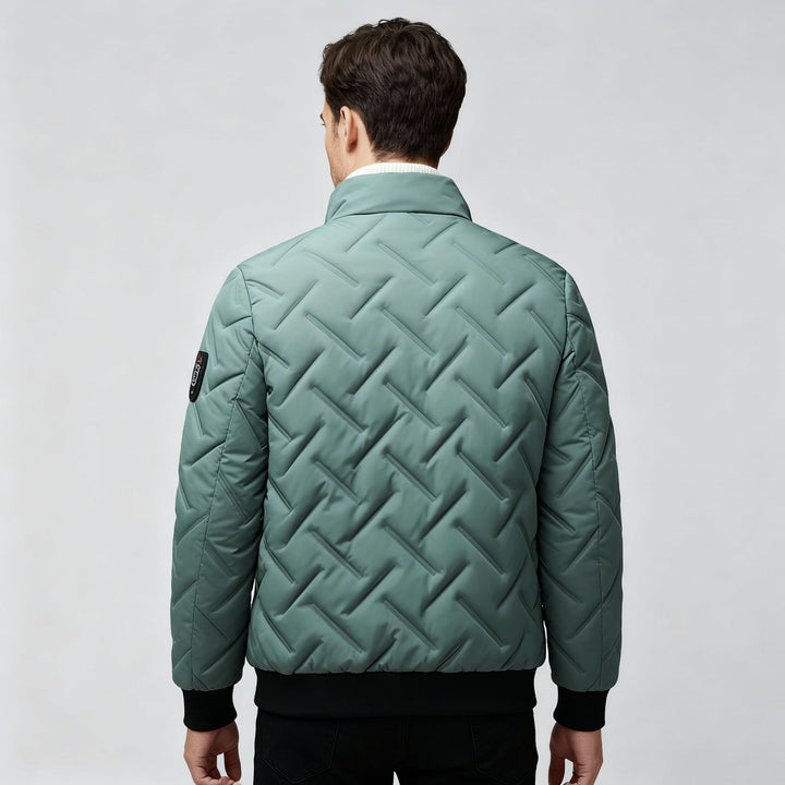 Mara | Veste à col montant matelassée en zigzag