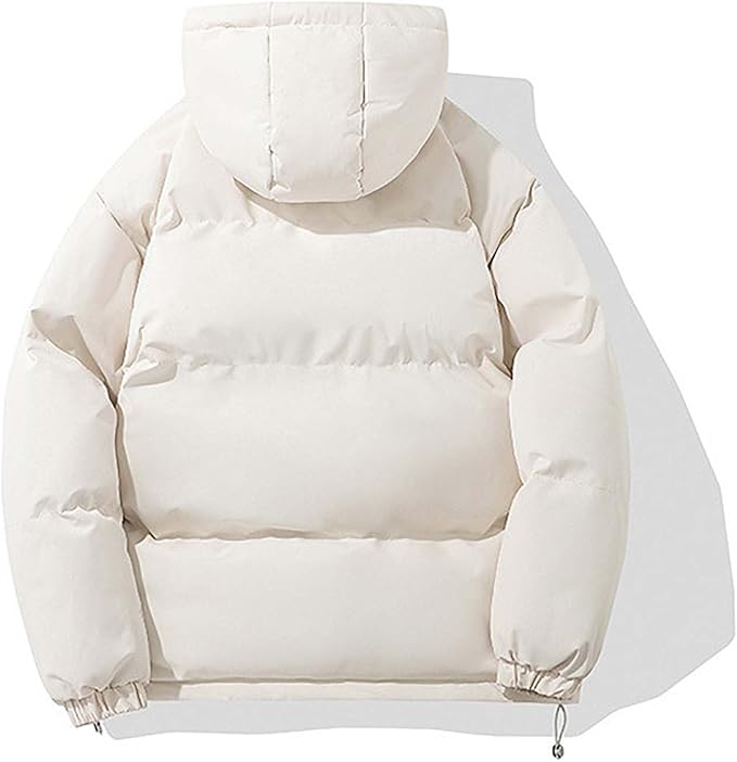 Kian | Daunenjacke mit Kapuze und breiten Steppnähten