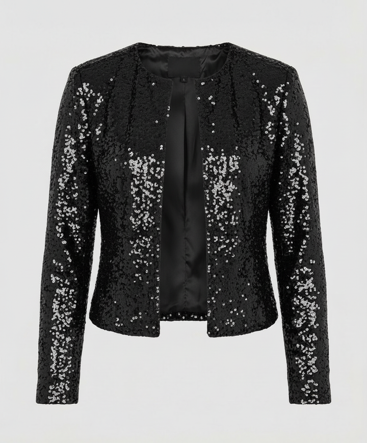 Mara | Veste courte à texture pailletée