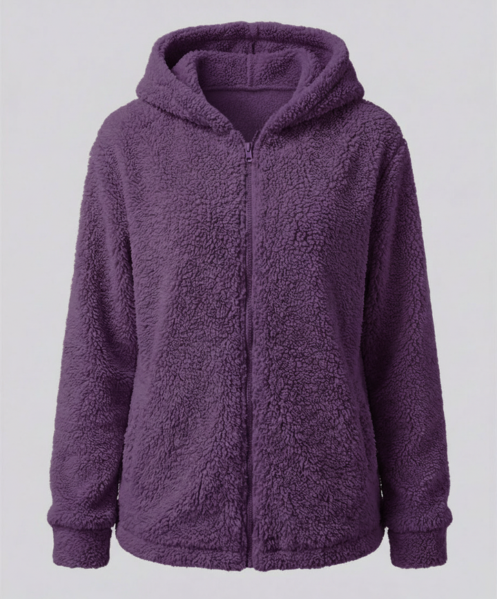 Mara | Veste longue à capuche en polaire