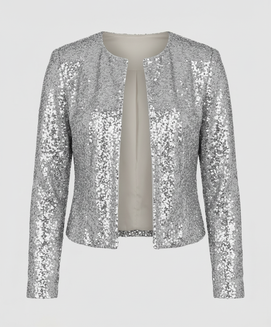 Mara | Veste courte à texture pailletée
