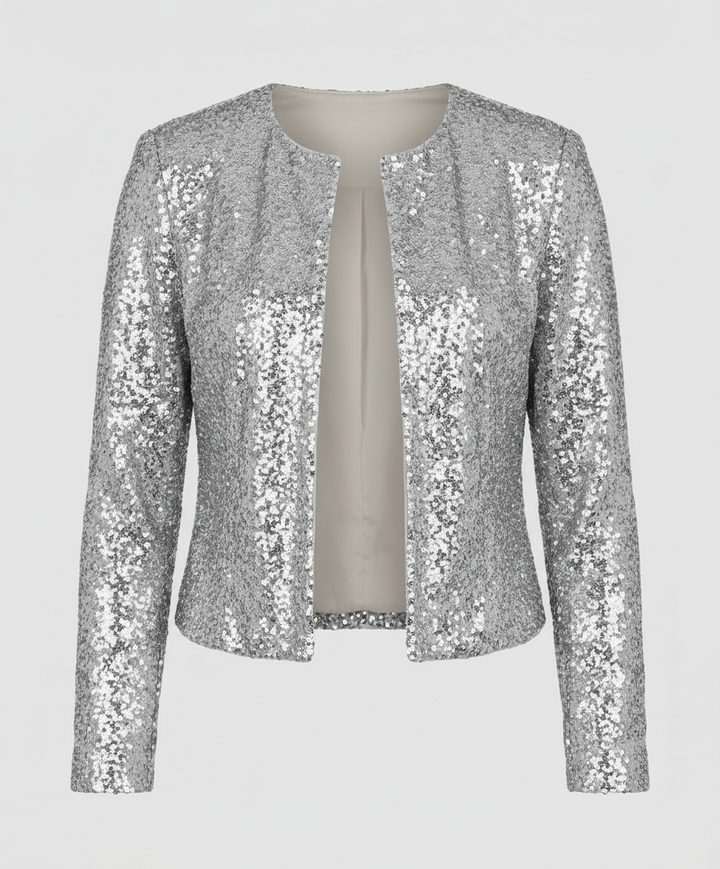 Mara | Veste courte à texture pailletée