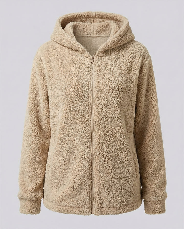 Mara | Veste longue à capuche en polaire