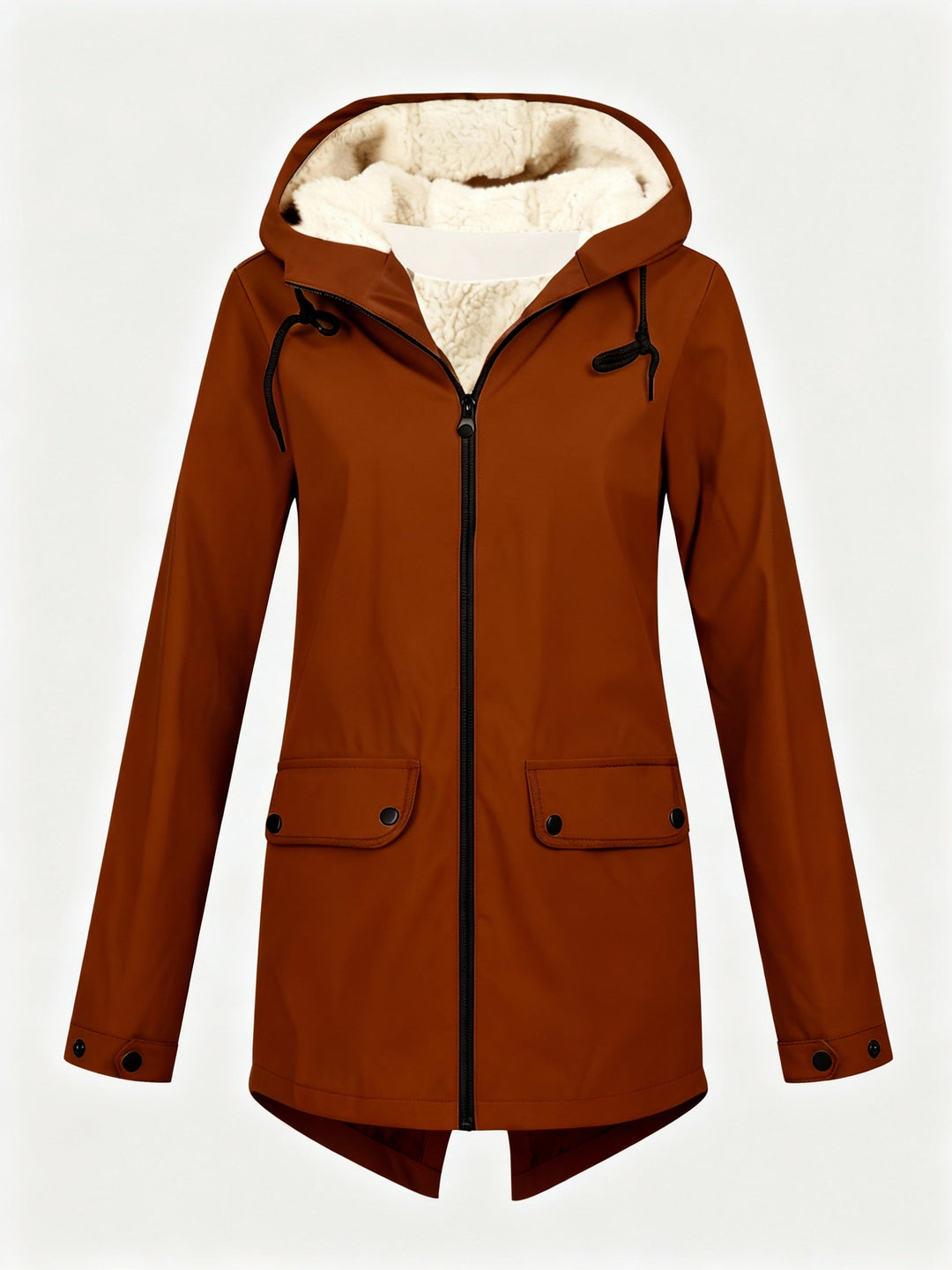 Nora | Parka con capucha e interior afelpado