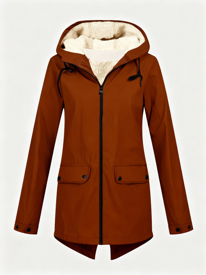 Nora | Parka con capucha e interior afelpado