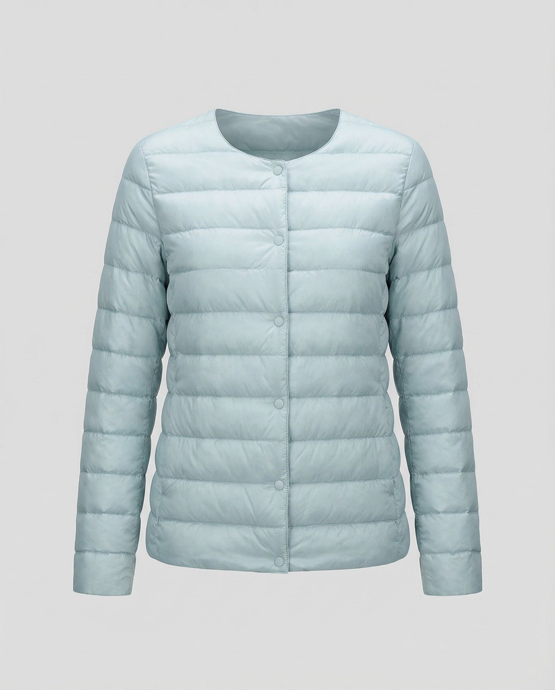 Lea | Veste sans col matelassée horizontalement