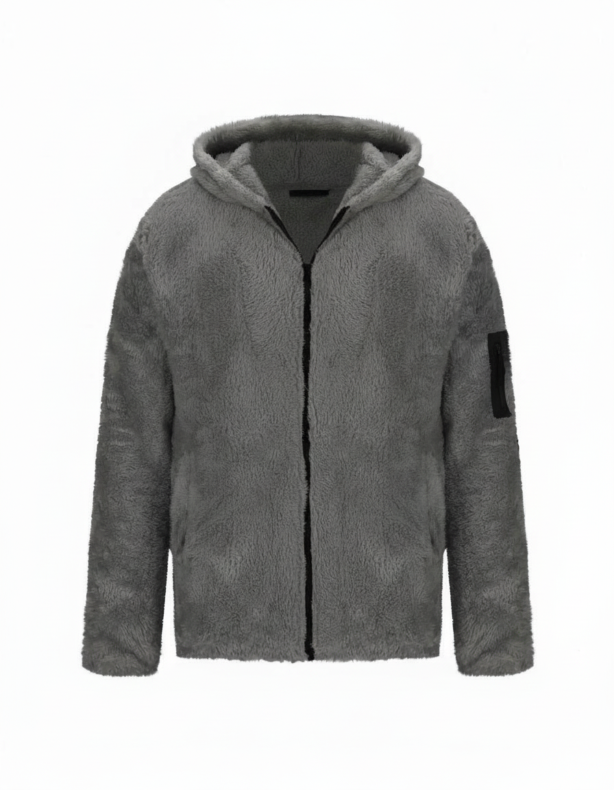 Mara | Fleece-Hoodie mit durchgehendem Reißverschluss