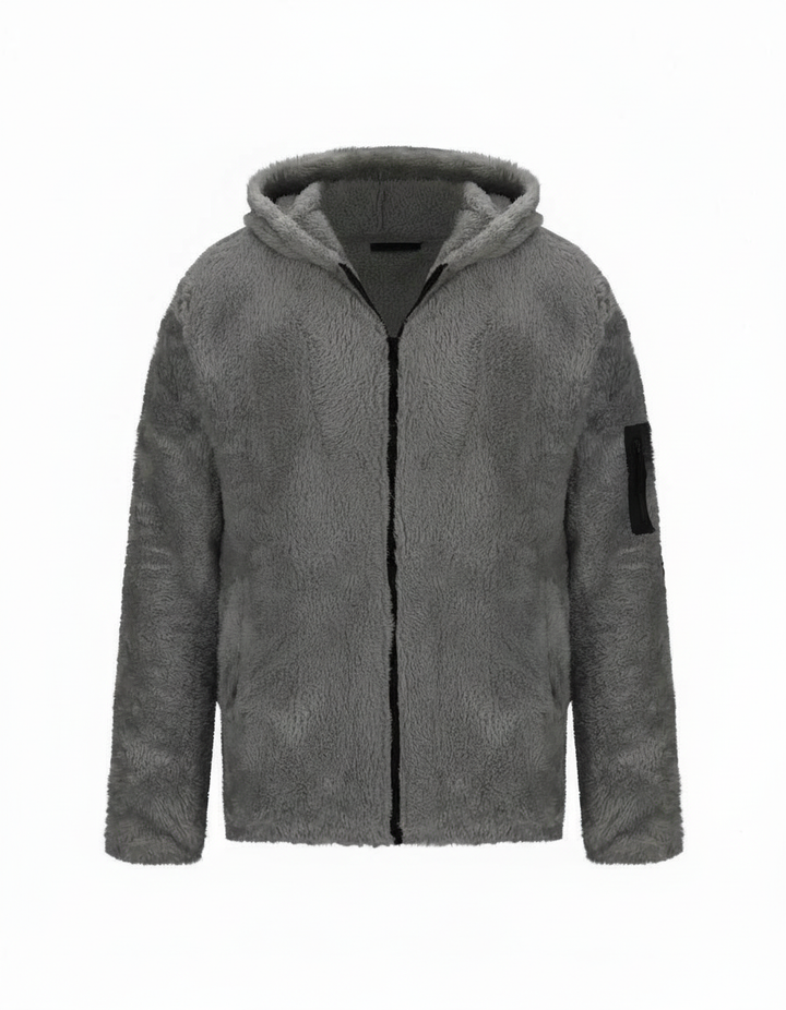 Mara | Fleece-Hoodie mit durchgehendem Reißverschluss