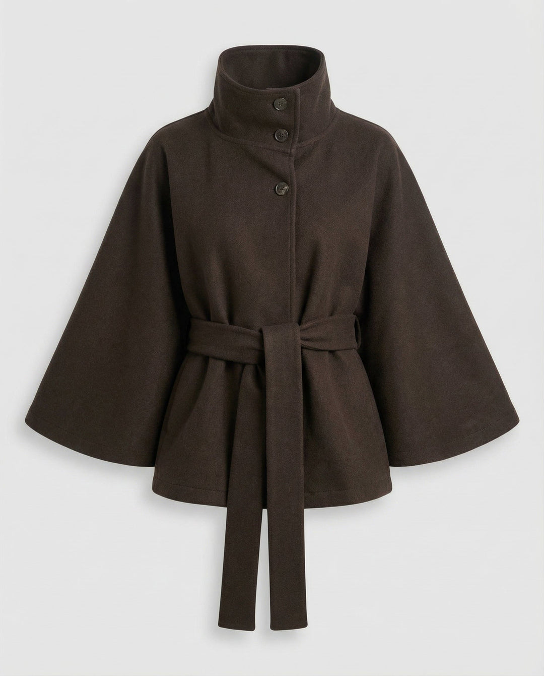 Nika | Cape-Jacke mit Gürtel und weiten Ärmeln