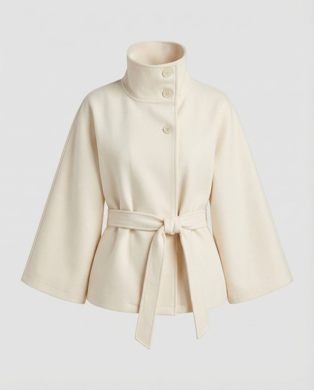 Nika | Cape-Jacke mit Gürtel und weiten Ärmeln