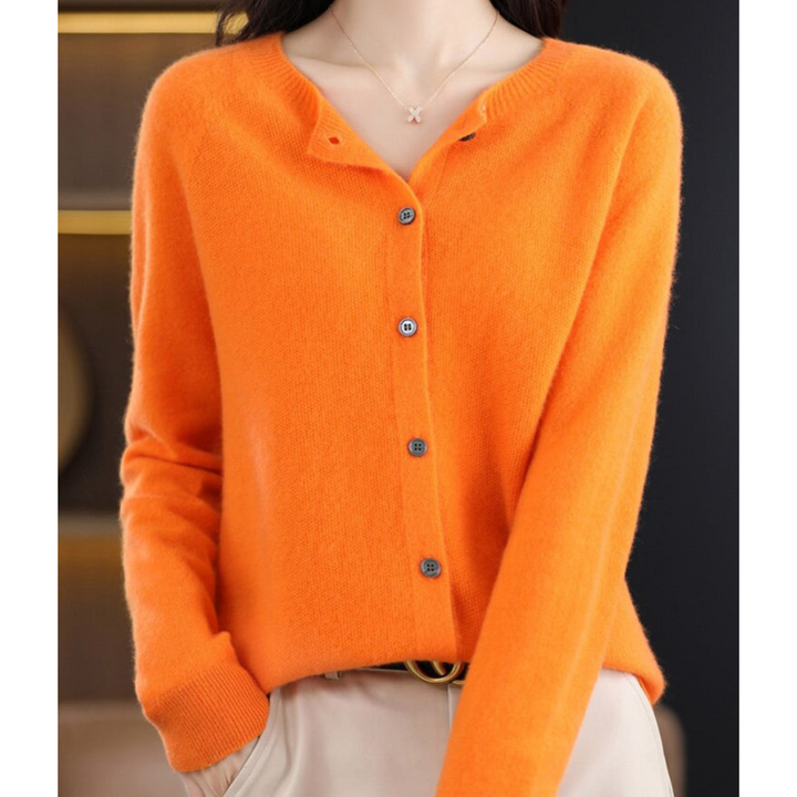 Smilla | Cardigan spazzolato a girocollo