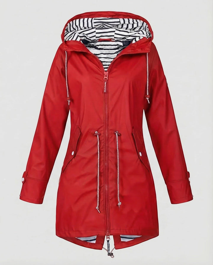 Liora | Parka larga con capucha y cremallera