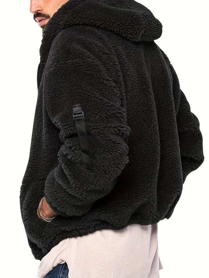 Nilo | Sweat à capuche en polaire à fermeture zippée sur la manche