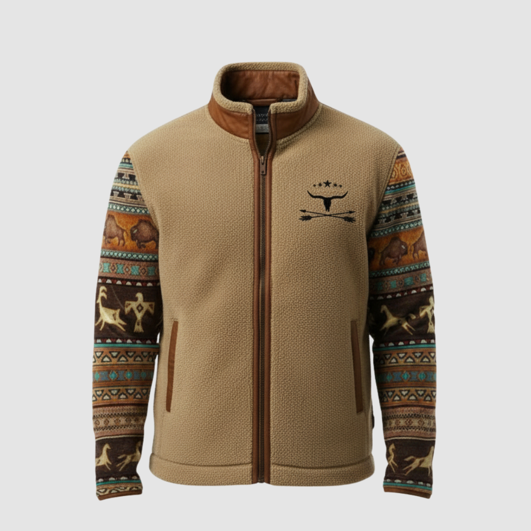 Nele | Veste zippée en polaire bicolore