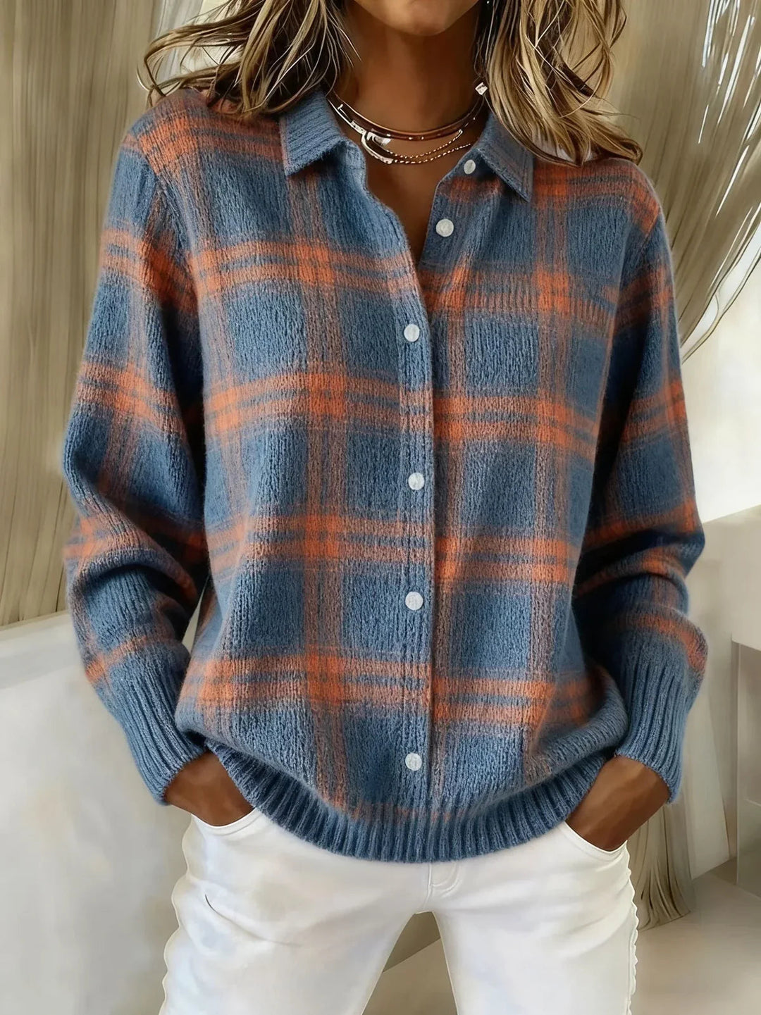 Candida | Checked cardigan