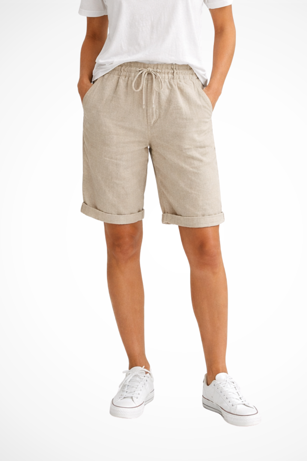 Pantaloni Capri in Lino