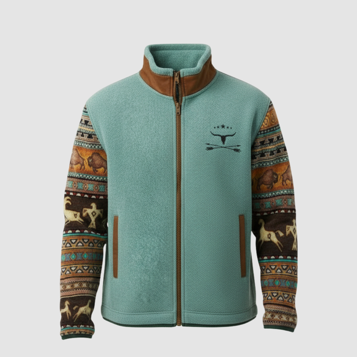 Nele | Veste zippée en polaire bicolore