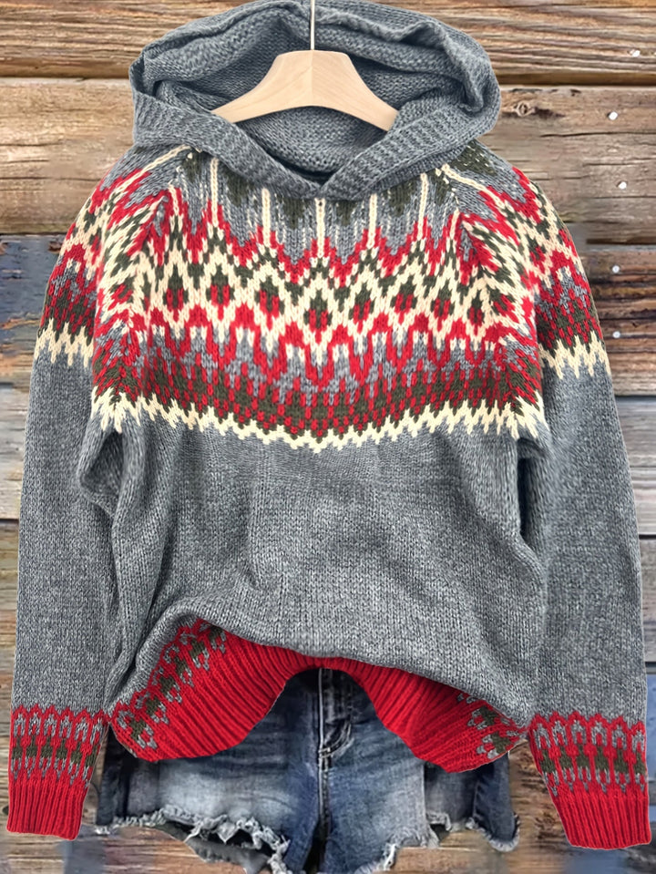 Nerea - Suéter con capucha - Jacquard