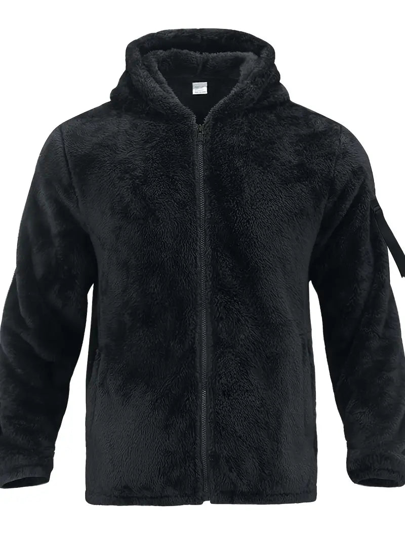Nilo | Sweat à capuche en polaire à fermeture zippée sur la manche