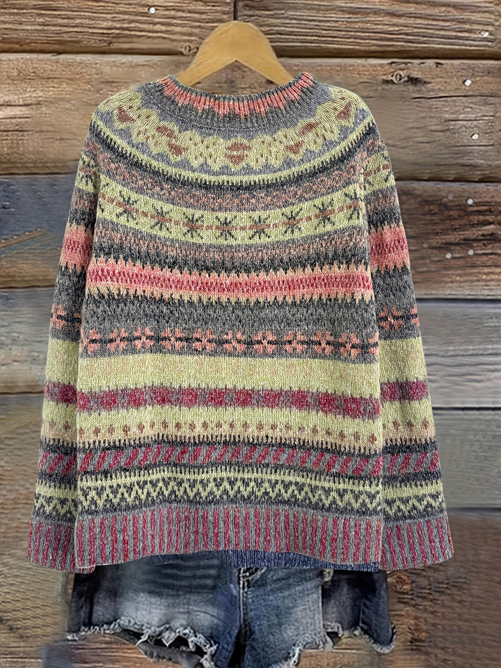 Lidia | Patterned Knit Sweater