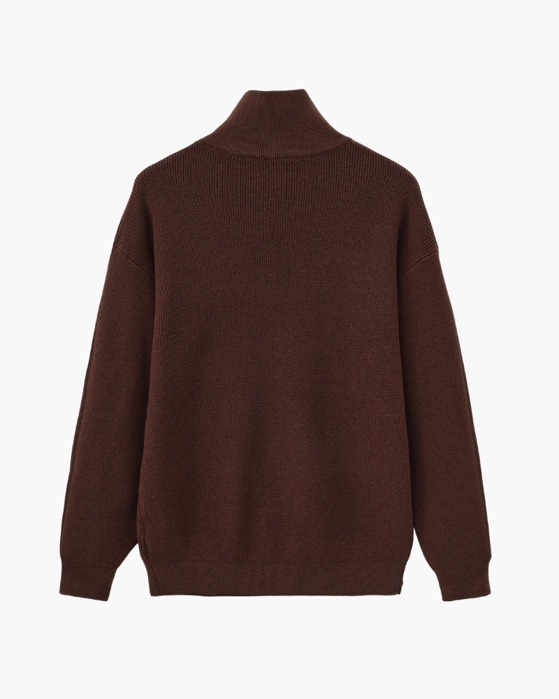 Camisola técnica com meio fecho | Camisa estruturada