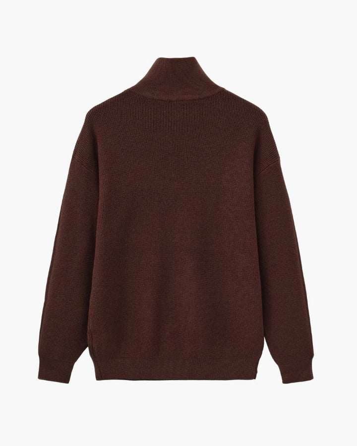 Camisola técnica com meio fecho | Camisa estruturada