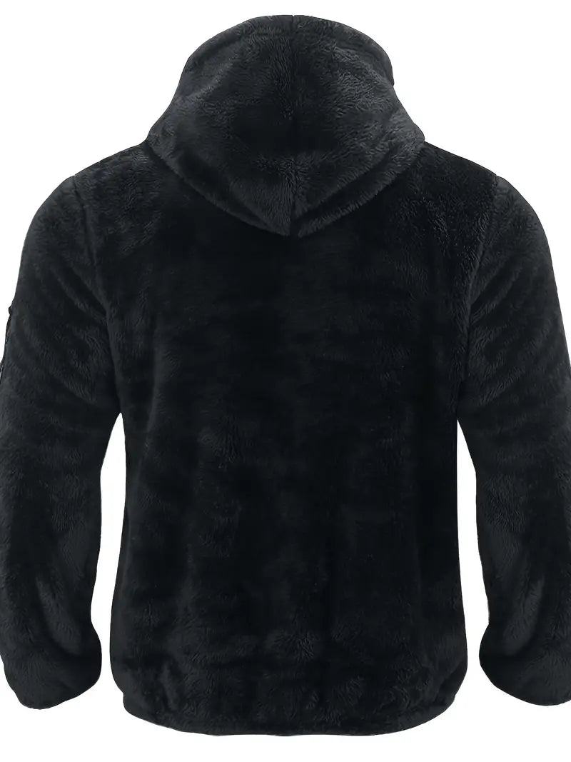 Nilo | Sweat à capuche en polaire à fermeture zippée sur la manche